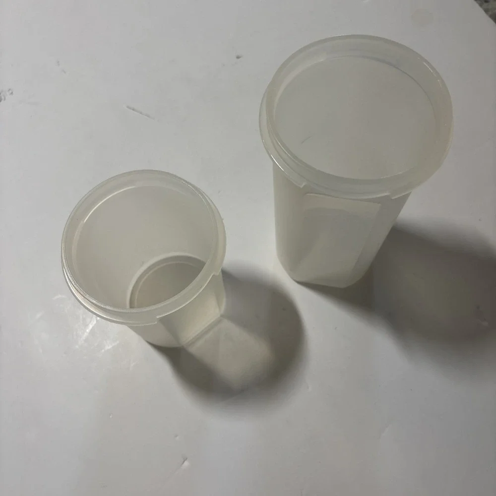 Tupperware Modular Mates Vintage Round 1606 & 1641 15 & 22oz No Lids EUC